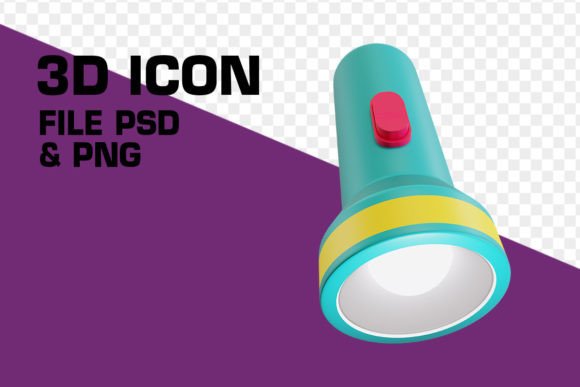3D Flashlight: A Versatile Design Asset for Modern Projects