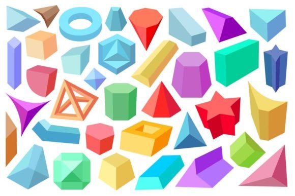 3D Geometric Objects for Modern Design Projects