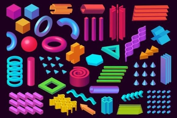 3D Memphis: Bold, Playful Design for Creative Projects