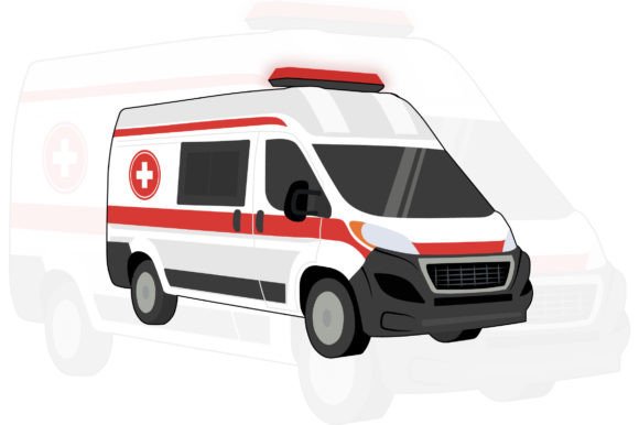 Emergency Ambulance Vector Design for Clear Communication