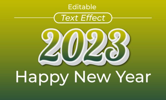 New Year Text Effect Layer Style