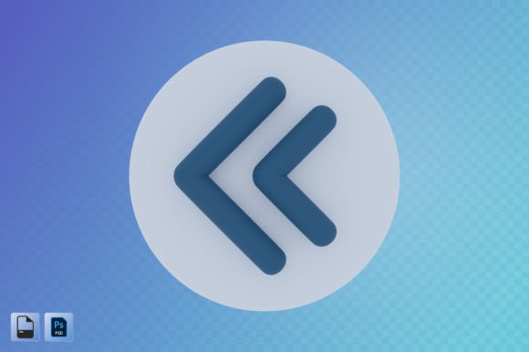 Rewind Arrow 3D Illustration: A Design Powerhouse for Modern Projects