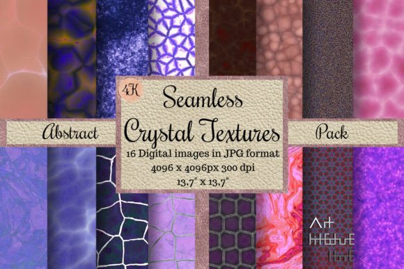 Seamless Crystal Textures - Abstract: A Versatile Resource for Creative and Professional Use