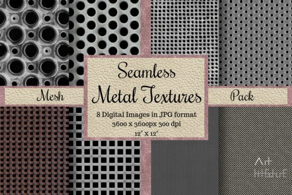 Seamless Metal Textures - Mesh Pack: High-Quality Digital Assets for Creative and Commercial Use